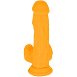 "Lucky 6.5" 7-Inch Premium Silicone Orange Dildo With Suction Cup