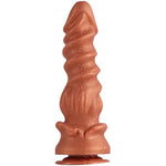 Silicone Monster Dildo Anal Butt Plug Dong Golden Alien Fantasy Sex Toy
