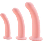 Silicone Dildo With Strong Suction Cup Butt Training Set For Anal Expansion Vaginal Plug Set Adult Sex Toys Pink Buttplugs For Women