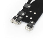 Bondage Collar With Ball Gag Leather Chain Adjustable Restraints Chokers Women Couples Bedroom Sex Toys