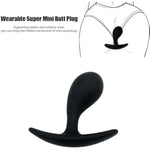 Super Mini Anal Plug Anal Toys Wearable Butt Plug Beginner Anal Training Toy Adult Anal Sex Toy Women Vagina Stimulation With Handle Bar For Couples Anus Teasing