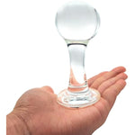 Glass Anal Butt Plug Sex Toys Crystal Anal Trainer With Diamond Transparent Butt Plug Anal Sex Toy For Women Men Couples Anal Expander Training Anal Dildo Anal Toy Anal Plug (S)