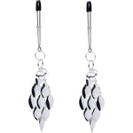 Silver Butterfly Pendant Bell Nipple Clamps, Adjustable Breast Nipple Clamps, Papilla Straighteners Corrector Nipple Shield Nipple Clamps Adjustable Breast Clamps (H)