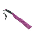 Rubber Sex Flogger Whip - Beginners Super Soft 15 Inch Flogger Whip For Sex Adult (Purple)
