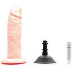 Sex/Adult Toys Sam Dual Density Vibrating Dildo- 100% Utra-Premium Silicone Harness & Suction Cup Compatible Realistic, G-Spot & P-Spot Stimulation For Anal, Vaginal, Men, Women, Lgbtq - Cream
