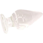 Rock The Hell Huge Glass Butt Plug, Crystal Anal Plug Plug Pleasure Wand Anal Trainer, 28 Oz