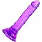 Dildo Purple 5.7 Inch Lifelike Dildos, Hands-Free For Beginner Vaginal & Anal Sex Toy (Pink)
