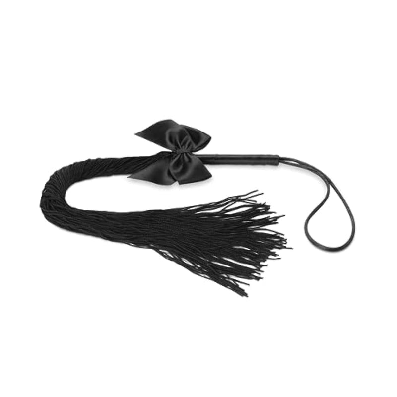 Lilly Fringe Whip – Soft Tassel Whip For Light Bdsm, Teasing & Sensual Play – Gentle Erotic Spanking Accessory For Couples – Black