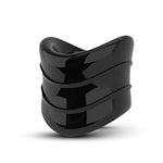 Stay Hard Beef Ball Stretcher Snug X Long Male Enhancement Ring, Sex Toy For Men, Sex Toy For Couples, Black