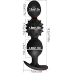 Silicone Anal Butt Plug With Safe Handle, Built-In Activity Ball Butt Plugs, Anal Beads Massage Butt Plug Sex Toy For Men Women And Couples (3 Anal Beads)