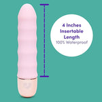 Pink Ripple 10 Function Wavy Vibrator - Silicone - Waterproof & Beginners Friendly
