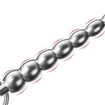 Stainless Steel Pull Bead Urethra Sound Rods/Urethral Dilator with Removable Grommets, Smooth Penis Plug Sex Toys - Catheters & Sounds for Men, Women (M)