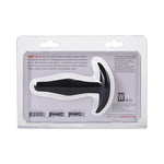 Little Flirt Onyx Silicone Butt Plug 3.35in Insertable Length, 0.8in Petite Diameter, Beginner Anal Toy, Velvety Soft Texture, Between-Cheeks Base, Body Safe Wearable Pleasure, Small Starter