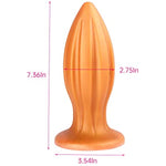 Liquid Silicone Anal Plug Ultral Soft Big Butt Plug Anus Dilator Prostate Massage For Advanced Experience Men Women (M)