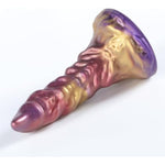 7.7-Inch Anal Stretcher, Thick & Soft Fantasy Dildo: Aurora Horn. Monster Soft Dildo, Girthy Silicone Dildo, Colorful Dildo, Losssless Artistic Fantasies Series, Sex Toy With Strong Suction Cup.