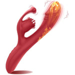 Rhtaigorism Rose Rabbit Thrusting Vibrator - 10-Speed Telescopic & G-Spot Stimulator, Waterproof Adult Toy For Women, Rechargeable & Body-Safe, Perfect For Ultimate Pleasure