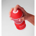 TENGA TOC-202S Gentle Soft Case Squeezable Pre-Lubricated Male Masturbator Vacuum Cup with Powerful Suction White
