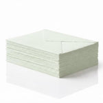 25 Pack Green Handmade Envelopes, 4.25 x 6.25 Inch, 150 GSM Deckle Edge Paper