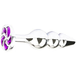 Anal Plug 4 Inch Beads Adult Couples Butt Plugs Masturbation Jeweled Base Unisex Beaded Stimulation Sex Toys