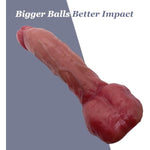 8.6" Curved Realistic Dildo For 3Xlr Sex Machine Liquid Silicone Dildo G-Spot Orgasm Big Dick Wand Lifelike Penis For Vagina & Anal Play(Brown)