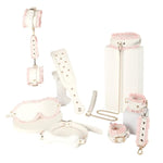 Bdsm 6-Piece Bondage Set Leather Erotic Restraints Gag Mask Paddle Ball Gag Extreme Cosplay Sex Toys For Couples