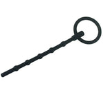 Flexible Hollow Silicone Urethral Sounds Penis Plug, Screw Beads