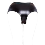 Vibrating Realistic Dildos And Anal Plug Pu Leather Chastity Pants Underwear Vibration Panties Plug Bdsm Adult Shock Toys (M)