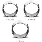 Penis Ring Glan Head Cock Rings Premium Stainless Steel Men Adult Sex Toy (2.6Cm), Silver