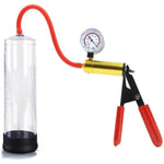 2.71""*8.66"" Metal Penis Pump With Vacuum Gauge, Vacuum Penis, Manual Penis Pump For Men, Male Penis Endurance Trainer Fitness Workout Penis Physical Trainer Bdsm, Transparent