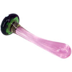 Anal Plug Butt Plugs Trainer, Smooth Glass Mushroom Pleasure Wand Dildos (Green)