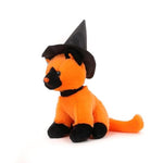 Aliens Spooky Halloween Witch Cat Stuffed Animal - Adorable & Cuddly Plush Toy - Perfect Halloween Decor & Gift - Limited Edition Collectible 7 Inch Orange Witch
