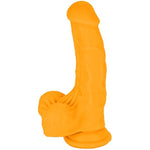 "Lucky 6.5" 7-Inch Premium Silicone Orange Dildo With Suction Cup