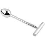 Metal Pull Rod Anal Plug Butt Trainer Metal Butt Plug S&M Adult Anal Plugs Woman Men Sex Gifts Things(35Mm)