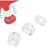 3-Piece Penis Ring Set Ball Testicle Stretcher, Cock Ring For Men In 3 Different Sizes, Round Thickened Glans Ring Sex Toys Cbt Penis Scrotum Pendant For Mens (White)