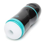 Blowmotion Real Feel Suction Male Masturbator - 5 Inch Ribbed Canal With 3 Suction Patterns & 4 Vibration Modes - Rechargeable Male Sex Toy - Self Pleasure Sex Toys For Men