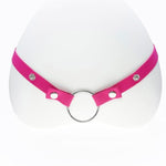 Adjustable Anti-Slip Chastity Cage Strap With Scrotum Cock Rings - Secure Support Belt For Male Chastity Devices, Men'S Sexy Underwear Penis Cage Accessories, Belt + Rings Set (Hot Pink)