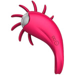 Rotating Vibrating Ring Male Penis Ring Rechargeable Vibrating Ring With 10 Vibration Modes(Red)