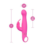 Blush Aria – Naughty Af 8 Inch Clitoral G-Spot Dual Stimulation Silicone Vibrator – Personal Massager With 10 Vibration Modes – Waterproof & Usb Rechargeable – Adult Sex Toy For Women – Pink