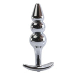 Metal Anchor Anal Plug Set with 4Pcs Bead Butt Plugs for Male and Female Training