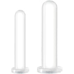 Anal Plug Set?2Ps Butt Plug With Suction Cup?Clear Jelly Dildo