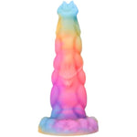 10.6 in Realistic Silicone Dildo ?Fantasy Monster Colorful Creature Thin Dildos Dragon Penis Anal Plug Sex Toy for Women Men Couple Play Game?Big Dragon Knot Dildowith Strong Suction Cup (L)