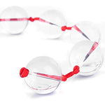 Anal Beads Stainless Steel Vaginal Beads With Safe Pull Ring,Masturbation Sex Toy For Men And Women,Fetish Bdsm Kit (Sphere Diameter: 1 Inch, Glass)