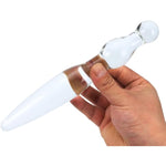 8.8" Clear Glass Dildo Crystal Female Masturbator G-Spot Stimulator Sex Pleasure Wand