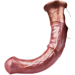 Long Optional Size Silicone Made Soft Artificial Horse Dildo Multi Color Suction Flexible Animal Style Different Texture (L)