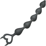 Anal Plug Buttplug With Devil'S Horns Anal Trainer 5 Bead Anal Sex Toy Flexible Anal Chain Sm Masturbation For Women Men Couples Sexy Role Play Butt Plugs Cosplay Halloween