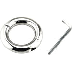 Male Penis Cock Ring Delay Head Glans Ring Stainless Steel Scrotum Ball Stretcher Weights Adult Sex Toys(Small)