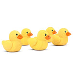 14" Yellow Duck Stuffed Animal With Babies, Ducky Plush Playset With Zipper Pocket, 5Pcs Ducklings Toys Plushie Birthday Gift For Kids Boy Girl