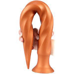 Super Long Thread Liquid Silicone Butt Plug With Strong Suction Cup - Soft And Flexible Anal Plug For Vaginal And Prostate Massage - Stimulation For Beginners And Advanced Players (L)