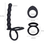 Silicone Anal Beads With Penis Ring,Silicone Anal Plug Strap On Anal Dildo,Anal Training Toys Anal Hook For Anal Play,Double Penetration Anal Sex Toys,Anal Toys For Men Couple Women Pleasures