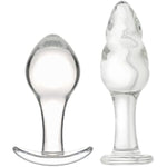 4“ + 2.8” Glass Butt Plug